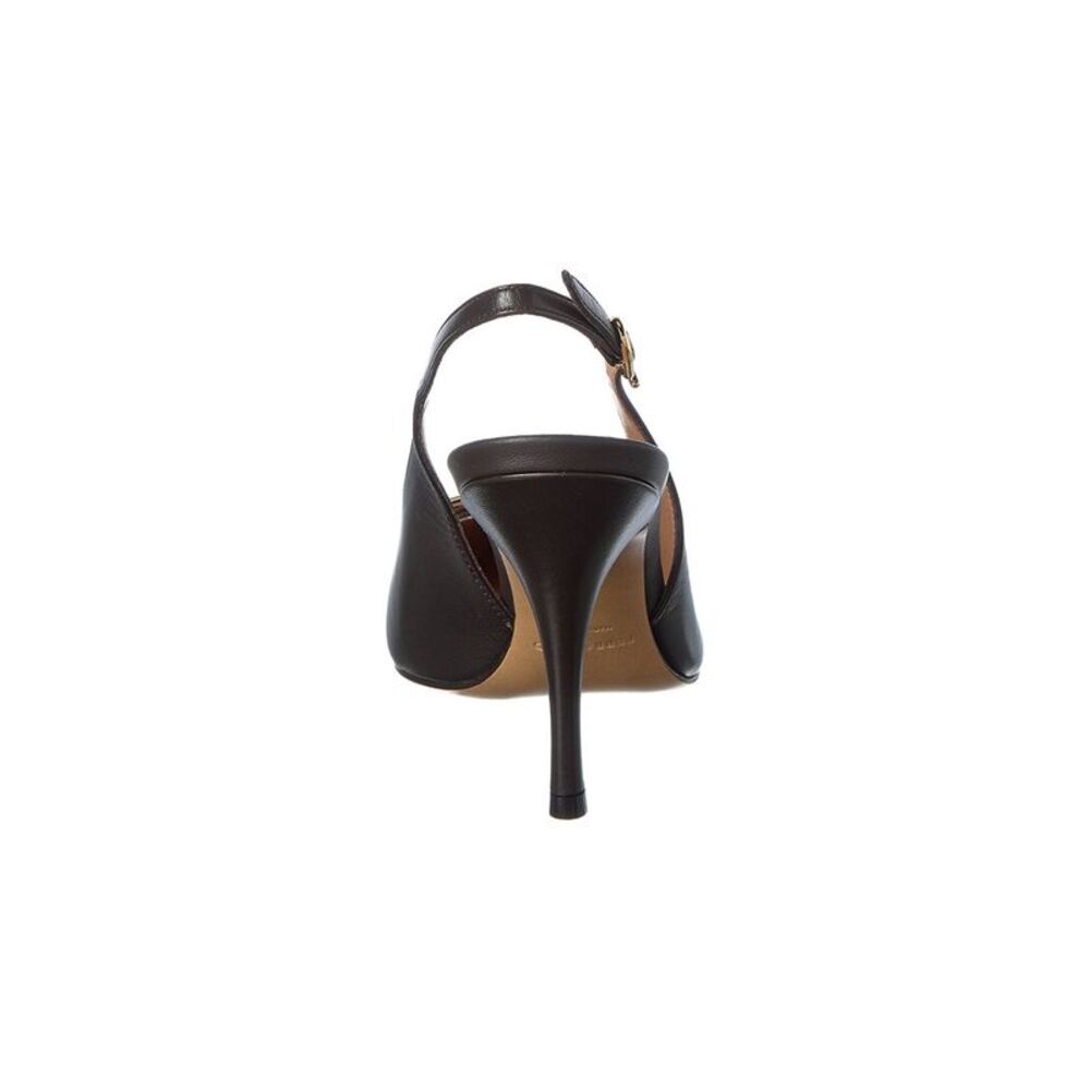 Ferragamo Sara Leather Slingback Pump, Brown - Picture 3 of 5